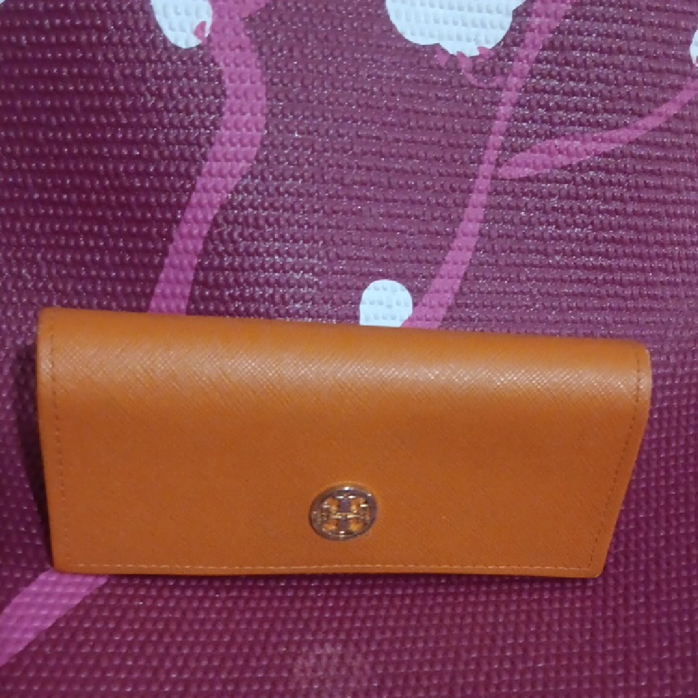 Tory Burch Orange Glasses Case